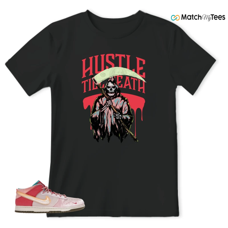 NIKE DUNK MID SOCIAL STATUS FREE LUNCH STRAWBERRY MILK SNEAKER Matching Tees t-shirt