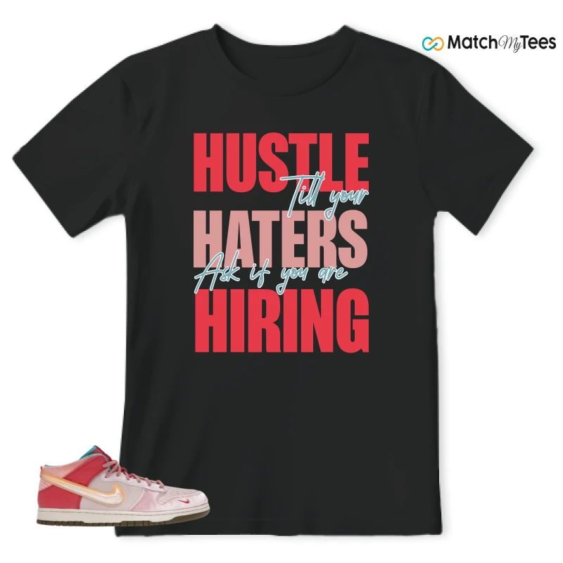NIKE DUNK MID SOCIAL STATUS FREE LUNCH STRAWBERRY MILK SNEAKER Matching Tees t-shirt