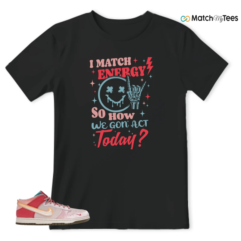 NIKE DUNK MID SOCIAL STATUS FREE LUNCH STRAWBERRY MILK SNEAKER Matching Tees t-shirt