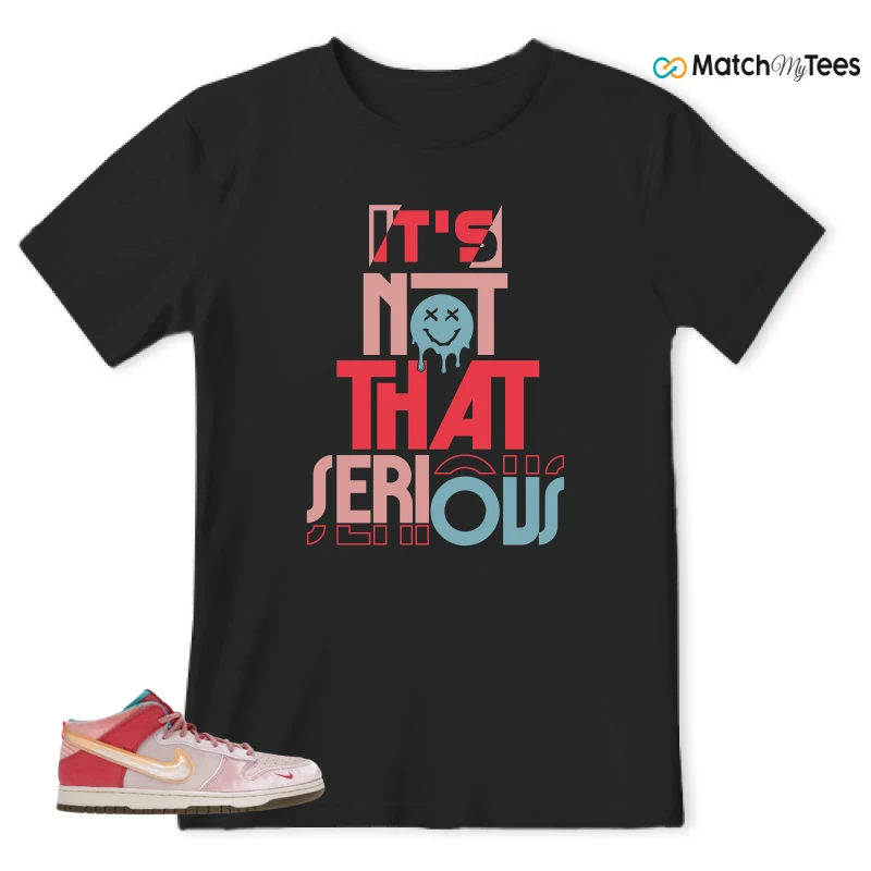 NIKE DUNK MID SOCIAL STATUS FREE LUNCH STRAWBERRY MILK SNEAKER Matching Tees t-shirt
