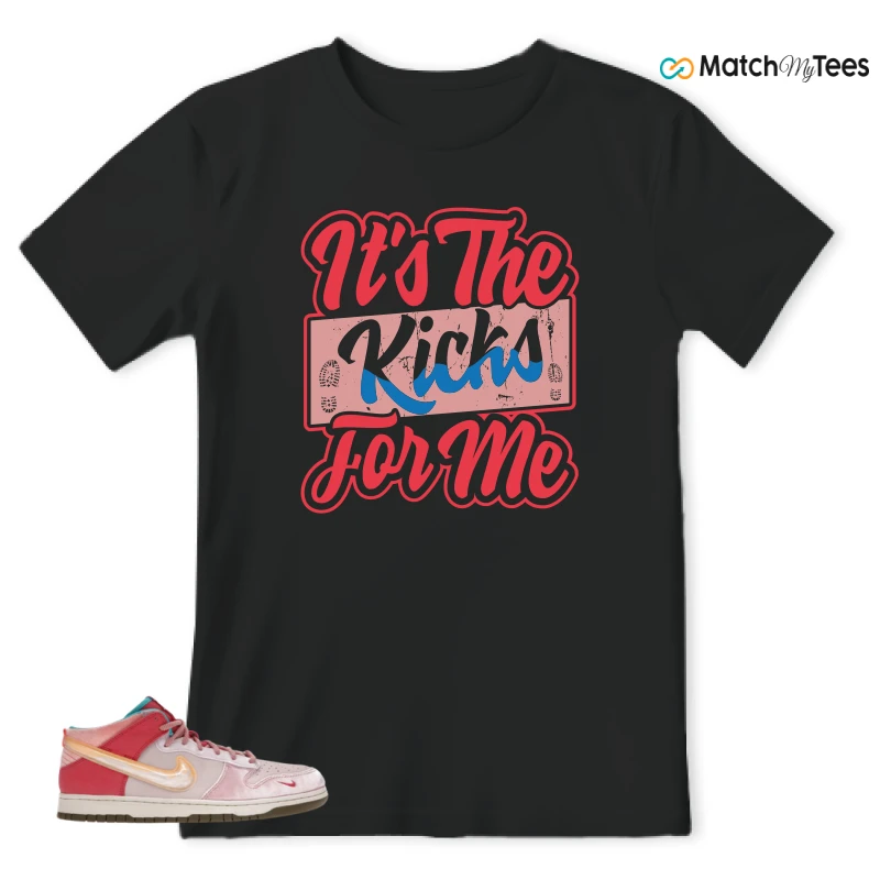 NIKE DUNK MID SOCIAL STATUS FREE LUNCH STRAWBERRY MILK SNEAKER Matching Tees t-shirt