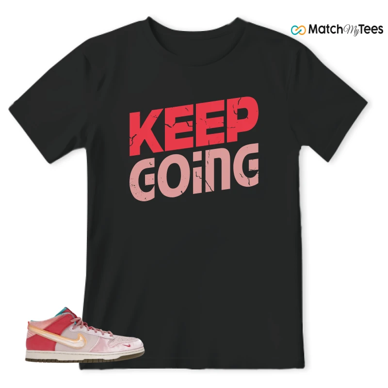 NIKE DUNK MID SOCIAL STATUS FREE LUNCH STRAWBERRY MILK SNEAKER Matching Tees t-shirt