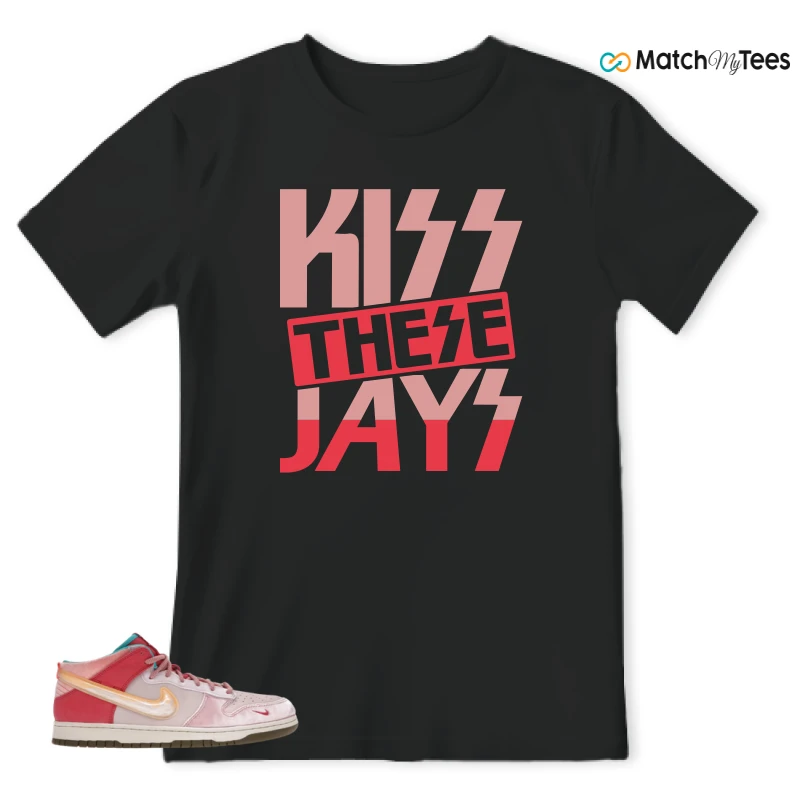 NIKE DUNK MID SOCIAL STATUS FREE LUNCH STRAWBERRY MILK SNEAKER Matching Tees t-shirt