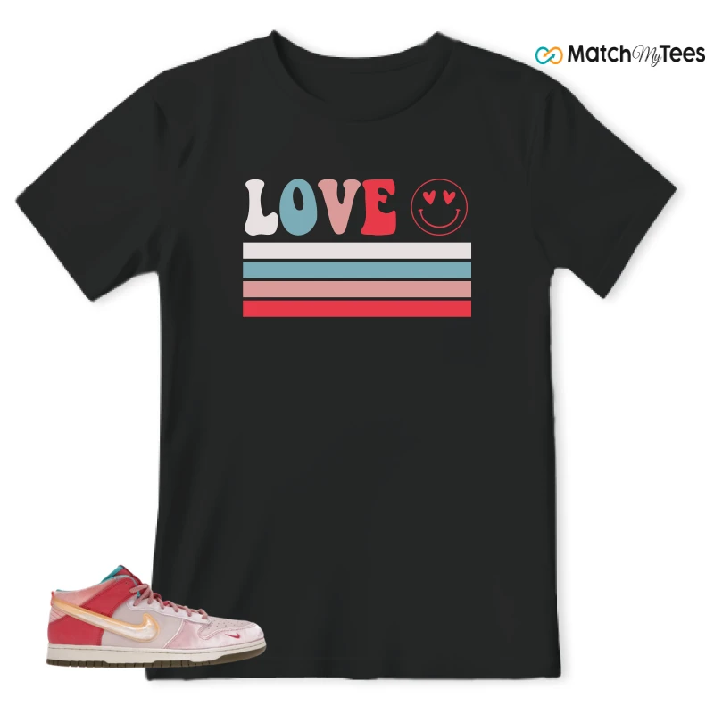NIKE DUNK MID SOCIAL STATUS FREE LUNCH STRAWBERRY MILK SNEAKER Matching Tees t-shirt