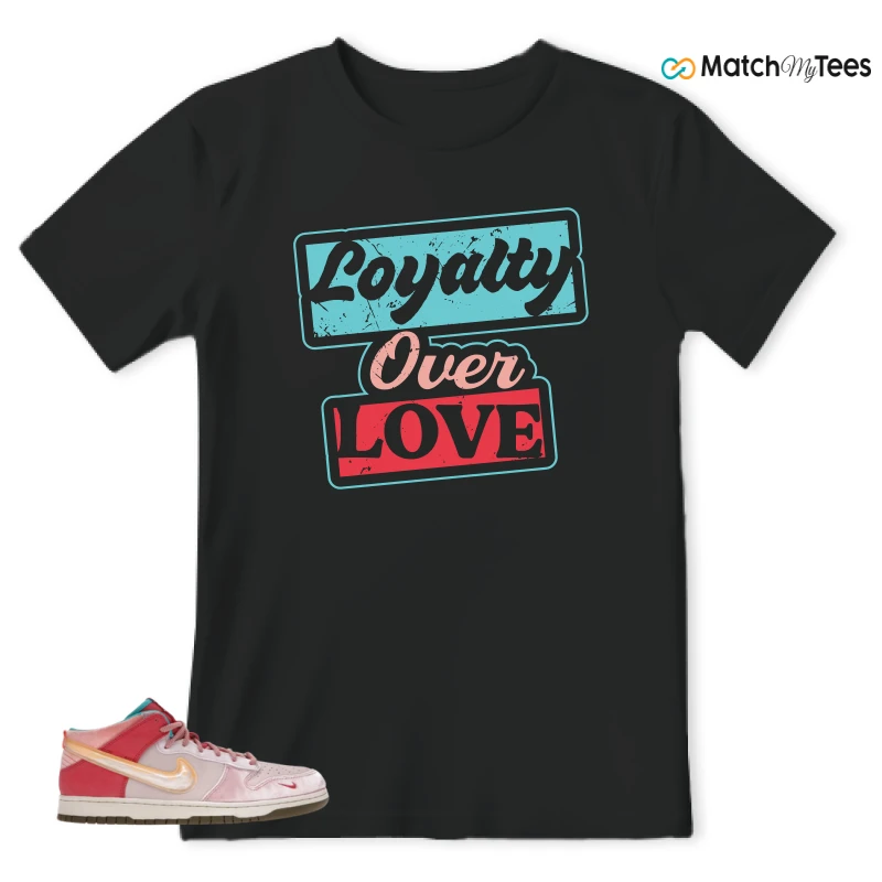 NIKE DUNK MID SOCIAL STATUS FREE LUNCH STRAWBERRY MILK SNEAKER Matching Tees t-shirt