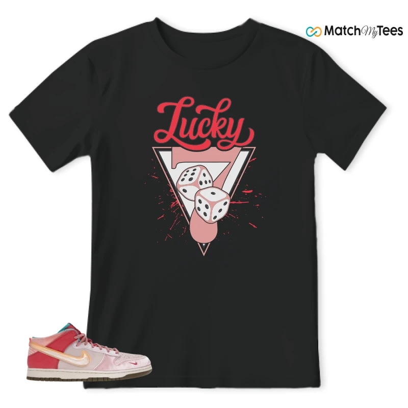 NIKE DUNK MID SOCIAL STATUS FREE LUNCH STRAWBERRY MILK SNEAKER Matching Tees t-shirt