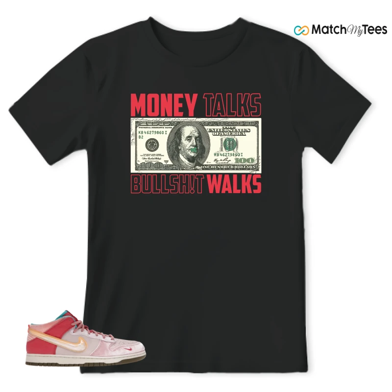 NIKE DUNK MID SOCIAL STATUS FREE LUNCH STRAWBERRY MILK SNEAKER Matching Tees t-shirt
