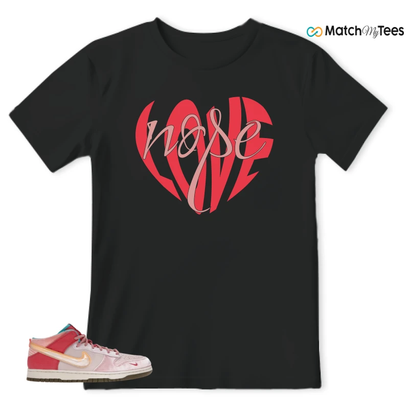 NIKE DUNK MID SOCIAL STATUS FREE LUNCH STRAWBERRY MILK SNEAKER Matching Tees t-shirt