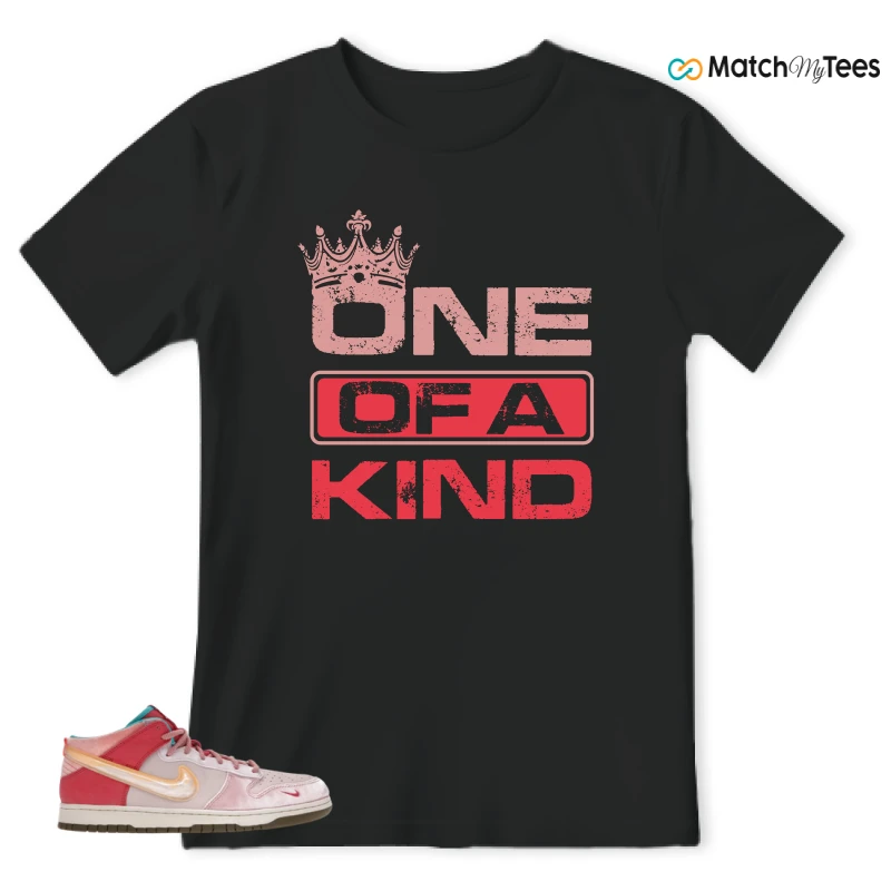 NIKE DUNK MID SOCIAL STATUS FREE LUNCH STRAWBERRY MILK SNEAKER Matching Tees t-shirt