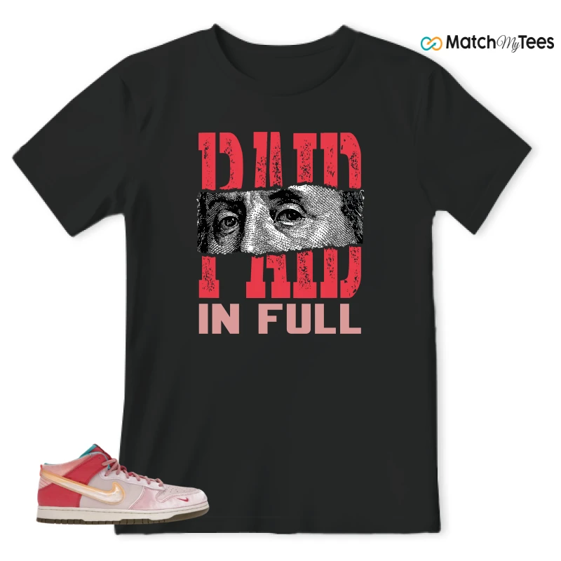 NIKE DUNK MID SOCIAL STATUS FREE LUNCH STRAWBERRY MILK SNEAKER Matching Tees t-shirt