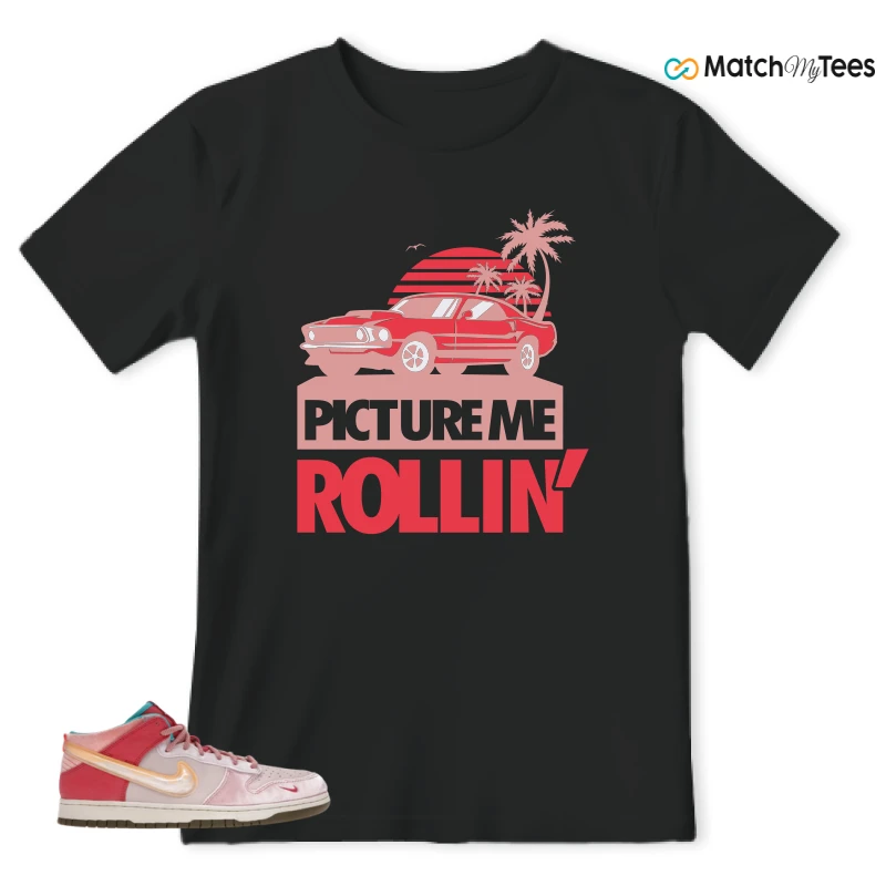 NIKE DUNK MID SOCIAL STATUS FREE LUNCH STRAWBERRY MILK SNEAKER Matching Tees t-shirt