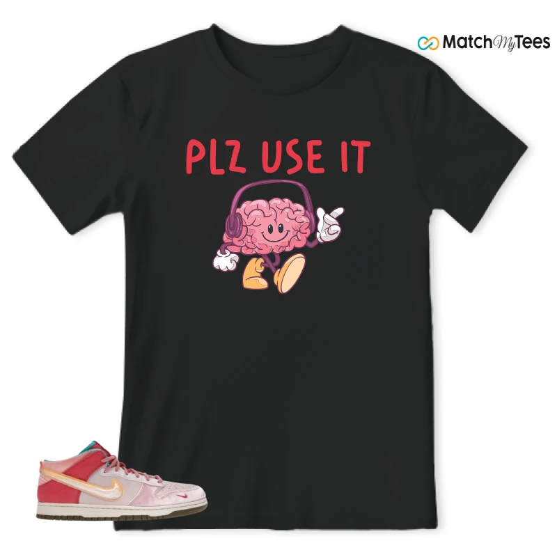 NIKE DUNK MID SOCIAL STATUS FREE LUNCH STRAWBERRY MILK SNEAKER Matching Tees t-shirt