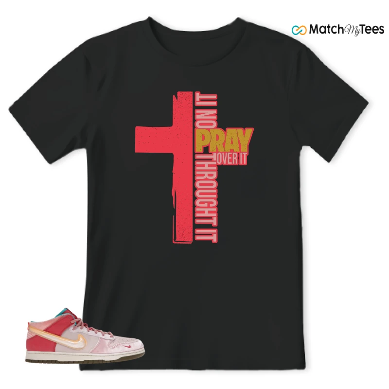NIKE DUNK MID SOCIAL STATUS FREE LUNCH STRAWBERRY MILK SNEAKER Matching Tees t-shirt
