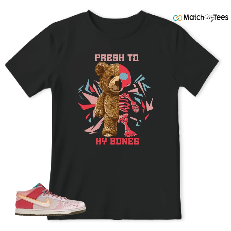 NIKE DUNK MID SOCIAL STATUS FREE LUNCH STRAWBERRY MILK SNEAKER Matching Tees t-shirt