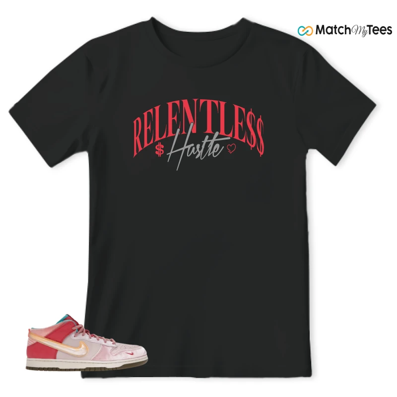 NIKE DUNK MID SOCIAL STATUS FREE LUNCH STRAWBERRY MILK SNEAKER Matching Tees t-shirt