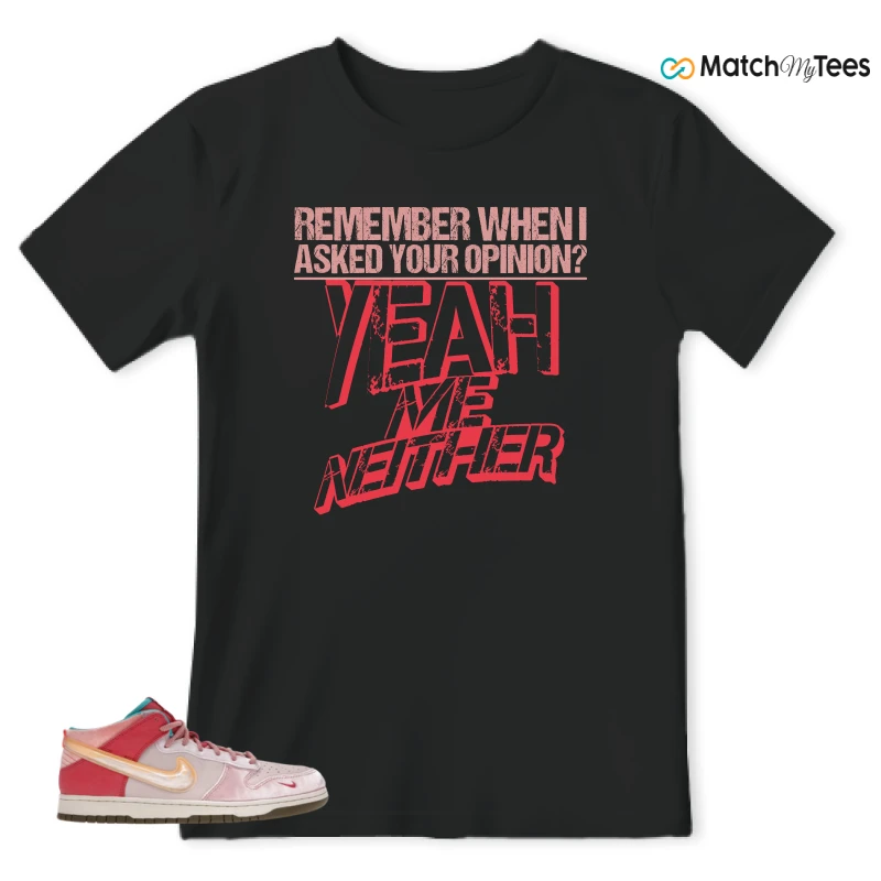 NIKE DUNK MID SOCIAL STATUS FREE LUNCH STRAWBERRY MILK SNEAKER Matching Tees t-shirt