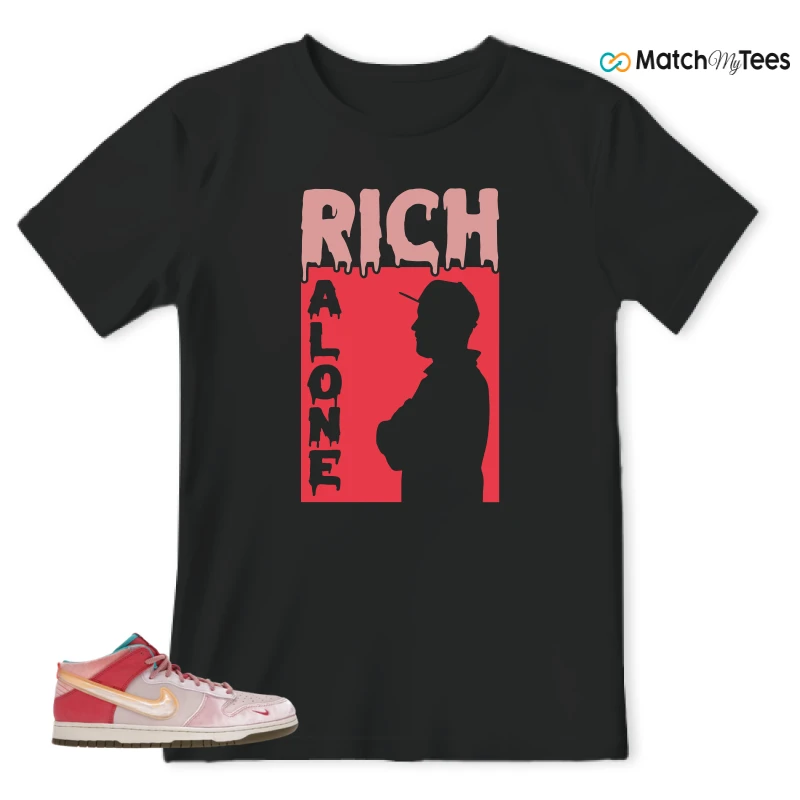 NIKE DUNK MID SOCIAL STATUS FREE LUNCH STRAWBERRY MILK SNEAKER Matching Tees t-shirt