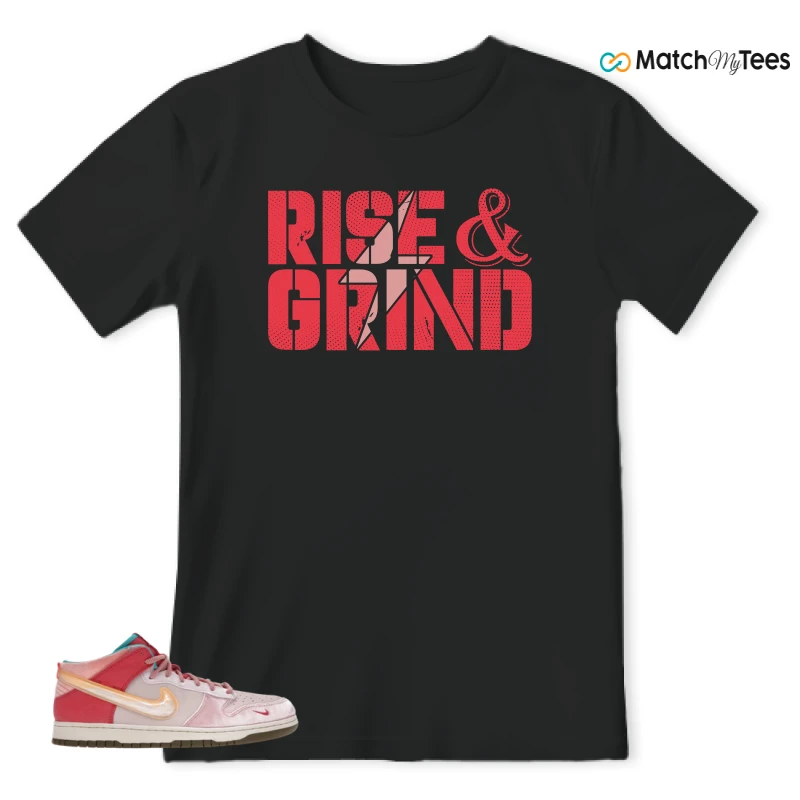 NIKE DUNK MID SOCIAL STATUS FREE LUNCH STRAWBERRY MILK SNEAKER Matching Tees t-shirt