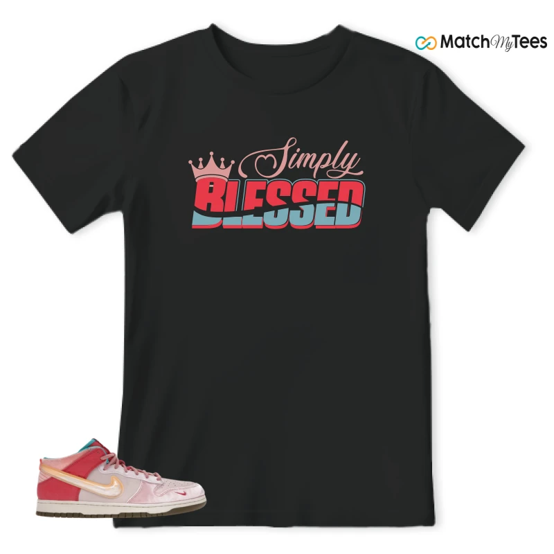 NIKE DUNK MID SOCIAL STATUS FREE LUNCH STRAWBERRY MILK SNEAKER Matching Tees t-shirt