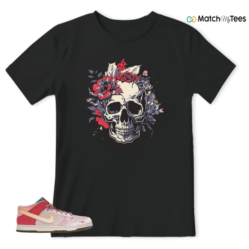 NIKE DUNK MID SOCIAL STATUS FREE LUNCH STRAWBERRY MILK SNEAKER Matching Tees t-shirt
