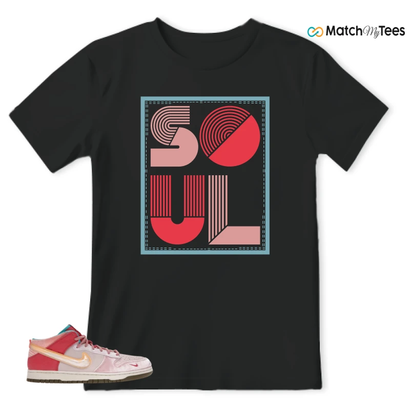NIKE DUNK MID SOCIAL STATUS FREE LUNCH STRAWBERRY MILK SNEAKER Matching Tees t-shirt