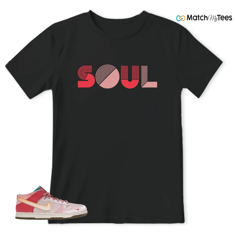 NIKE DUNK MID SOCIAL STATUS FREE LUNCH STRAWBERRY MILK SNEAKER Matching Tees t-shirt