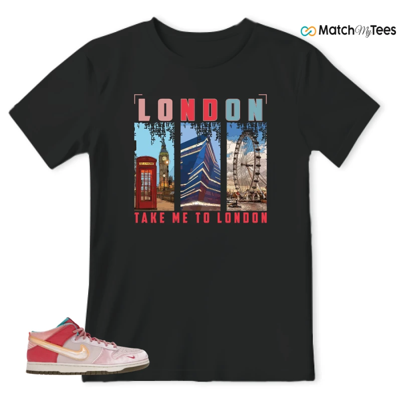 NIKE DUNK MID SOCIAL STATUS FREE LUNCH STRAWBERRY MILK SNEAKER Matching Tees t-shirt