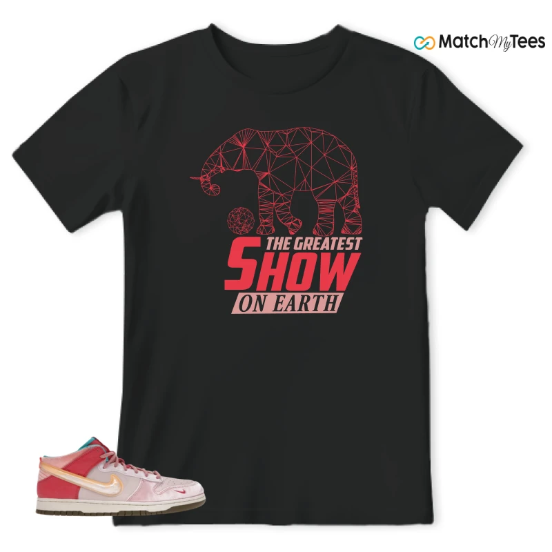 NIKE DUNK MID SOCIAL STATUS FREE LUNCH STRAWBERRY MILK SNEAKER Matching Tees t-shirt