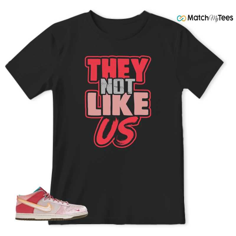 NIKE DUNK MID SOCIAL STATUS FREE LUNCH STRAWBERRY MILK SNEAKER Matching Tees t-shirt