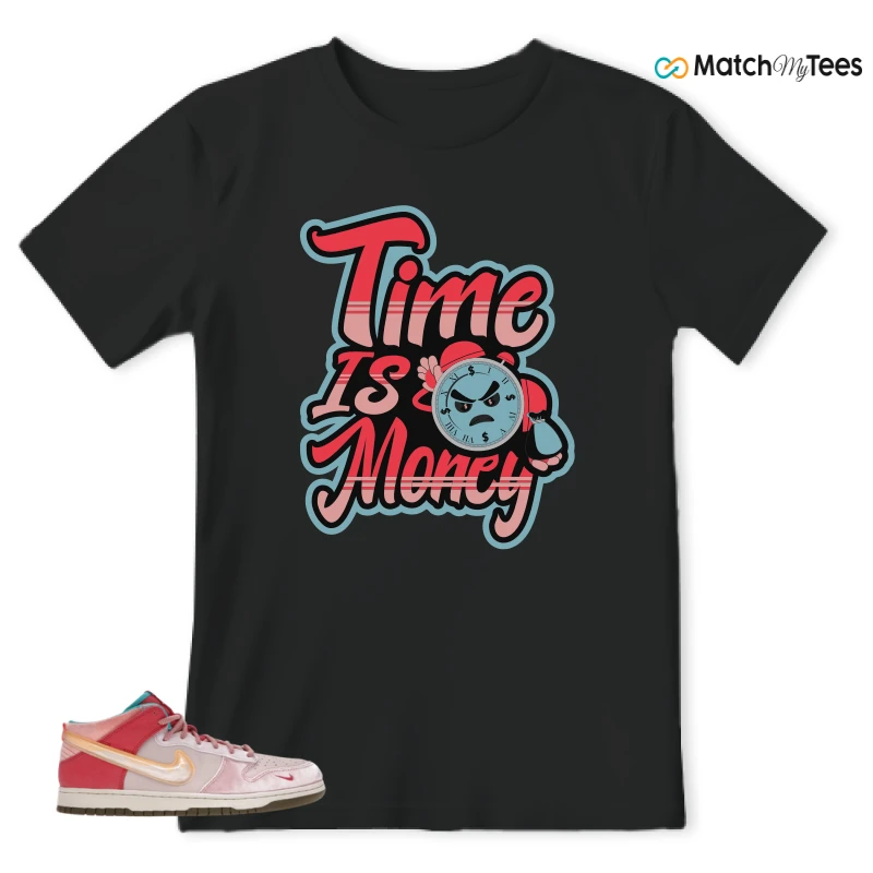 NIKE DUNK MID SOCIAL STATUS FREE LUNCH STRAWBERRY MILK SNEAKER Matching Tees t-shirt