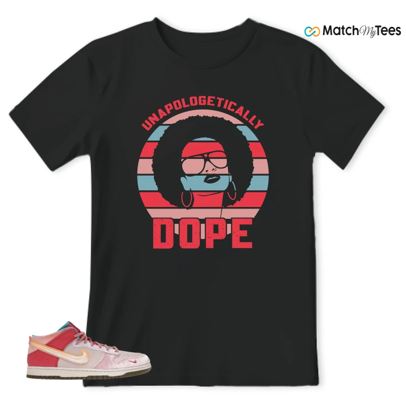 NIKE DUNK MID SOCIAL STATUS FREE LUNCH STRAWBERRY MILK SNEAKER Matching Tees t-shirt