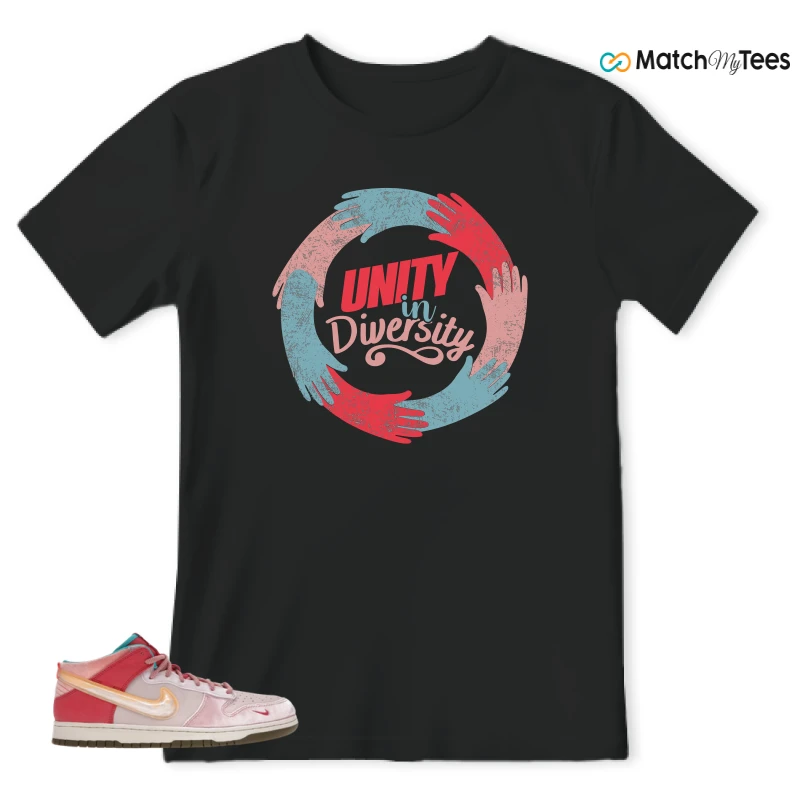 NIKE DUNK MID SOCIAL STATUS FREE LUNCH STRAWBERRY MILK SNEAKER Matching Tees t-shirt