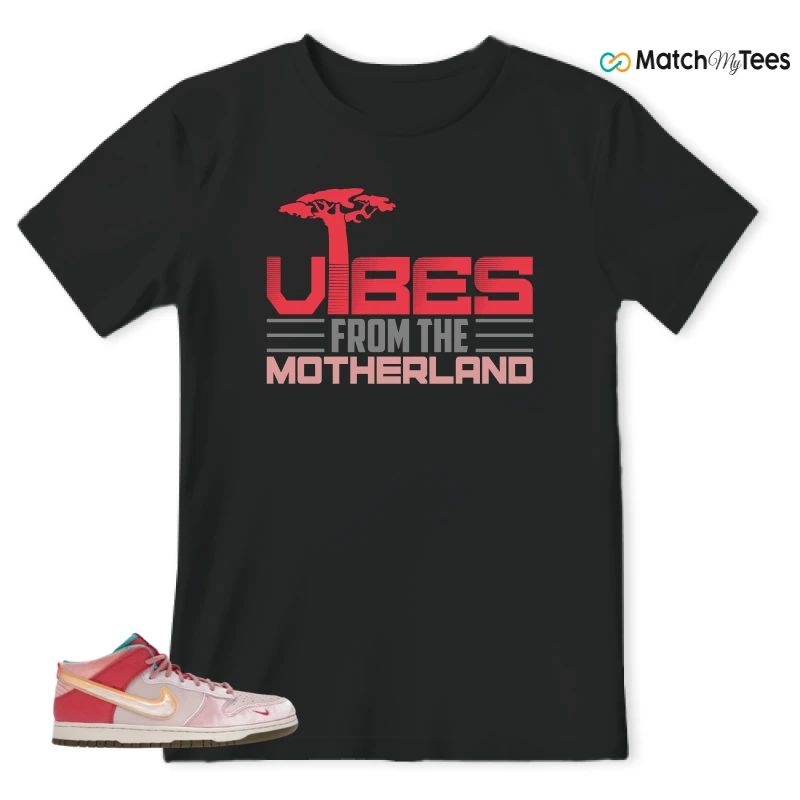 NIKE DUNK MID SOCIAL STATUS FREE LUNCH STRAWBERRY MILK SNEAKER Matching Tees t-shirt