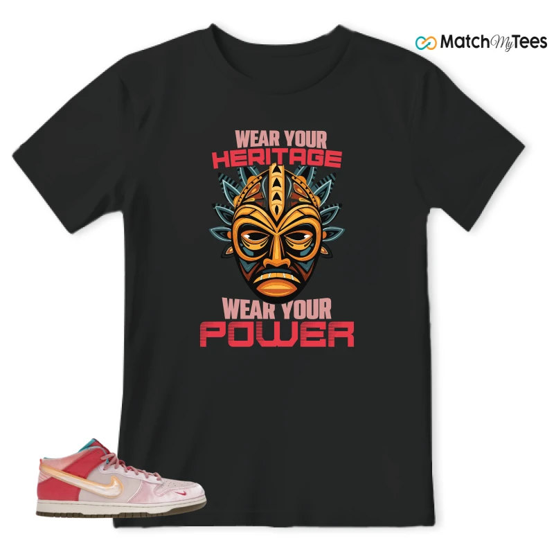 NIKE DUNK MID SOCIAL STATUS FREE LUNCH STRAWBERRY MILK SNEAKER Matching Tees t-shirt