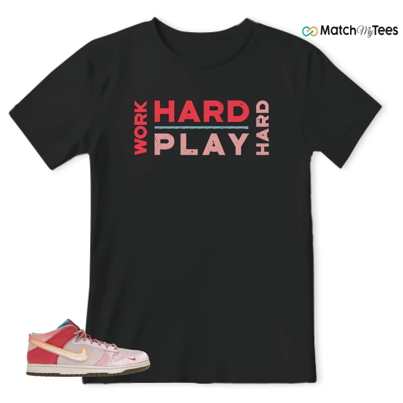 NIKE DUNK MID SOCIAL STATUS FREE LUNCH STRAWBERRY MILK SNEAKER Matching Tees t-shirt