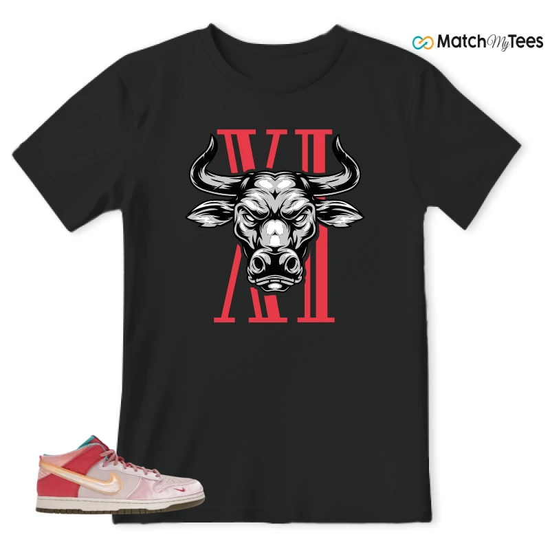 NIKE DUNK MID SOCIAL STATUS FREE LUNCH STRAWBERRY MILK SNEAKER Matching Tees t-shirt