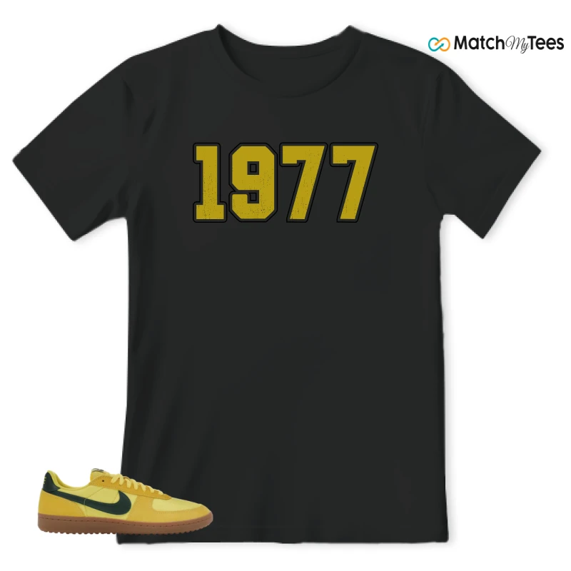 NIKE FIELD GENERAL 82 CHROME YELLOW FIR SNEAKER Matching Tees t-shirt