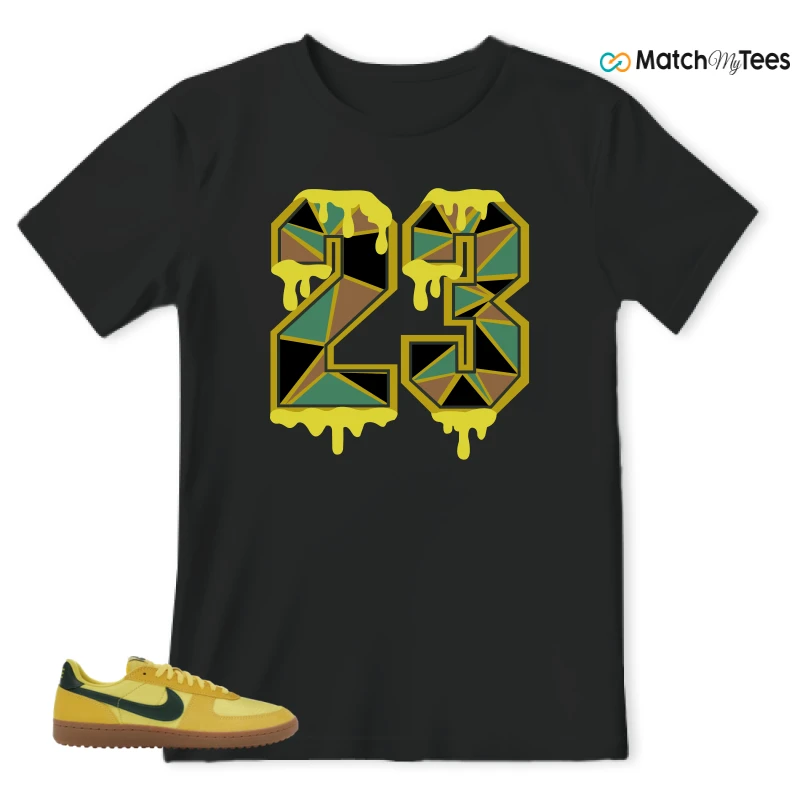 NIKE FIELD GENERAL 82 CHROME YELLOW FIR SNEAKER Matching Tees t-shirt