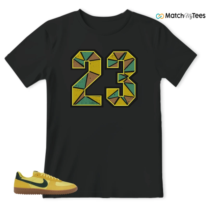 NIKE FIELD GENERAL 82 CHROME YELLOW FIR SNEAKER Matching Tees t-shirt
