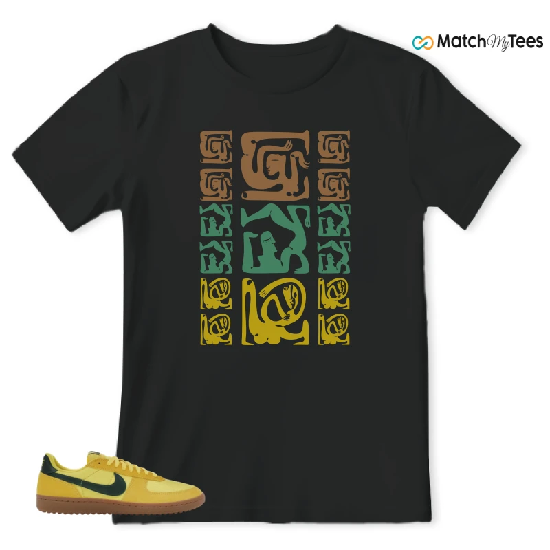 NIKE FIELD GENERAL 82 CHROME YELLOW FIR SNEAKER Matching Tees t-shirt