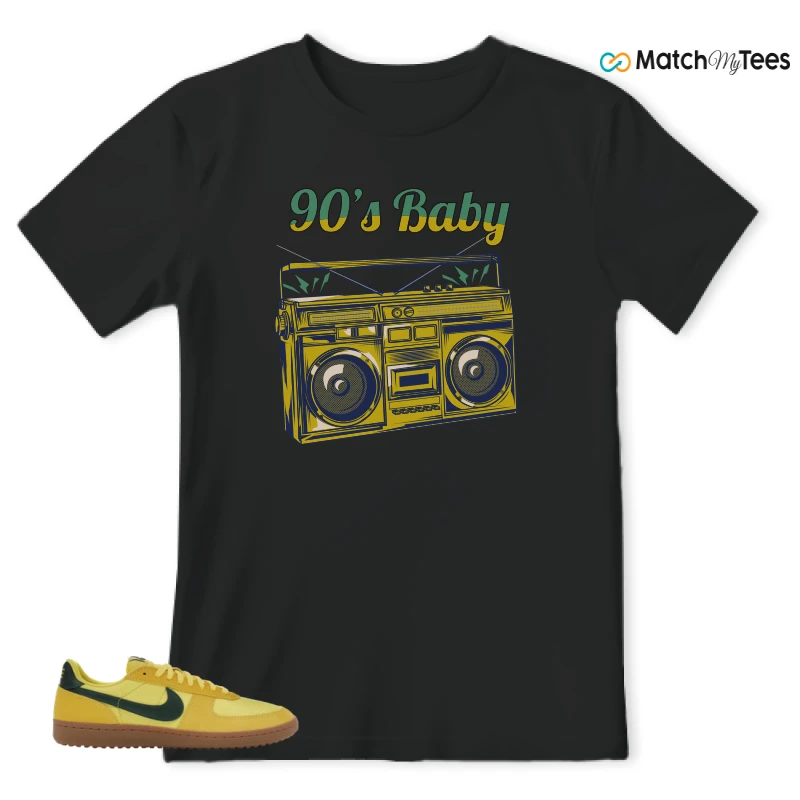 NIKE FIELD GENERAL 82 CHROME YELLOW FIR SNEAKER Matching Tees t-shirt