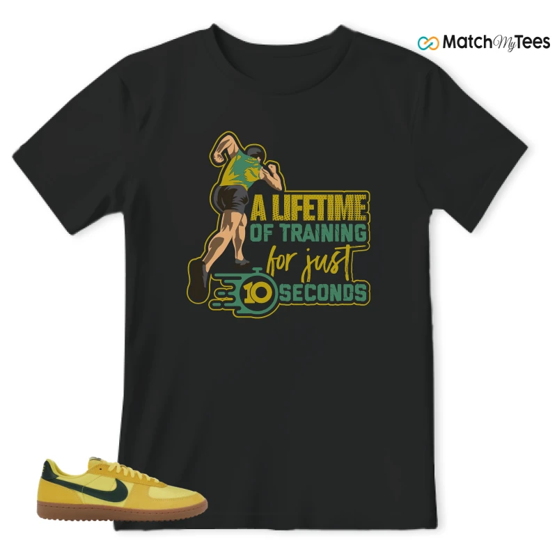 NIKE FIELD GENERAL 82 CHROME YELLOW FIR SNEAKER Matching Tees t-shirt