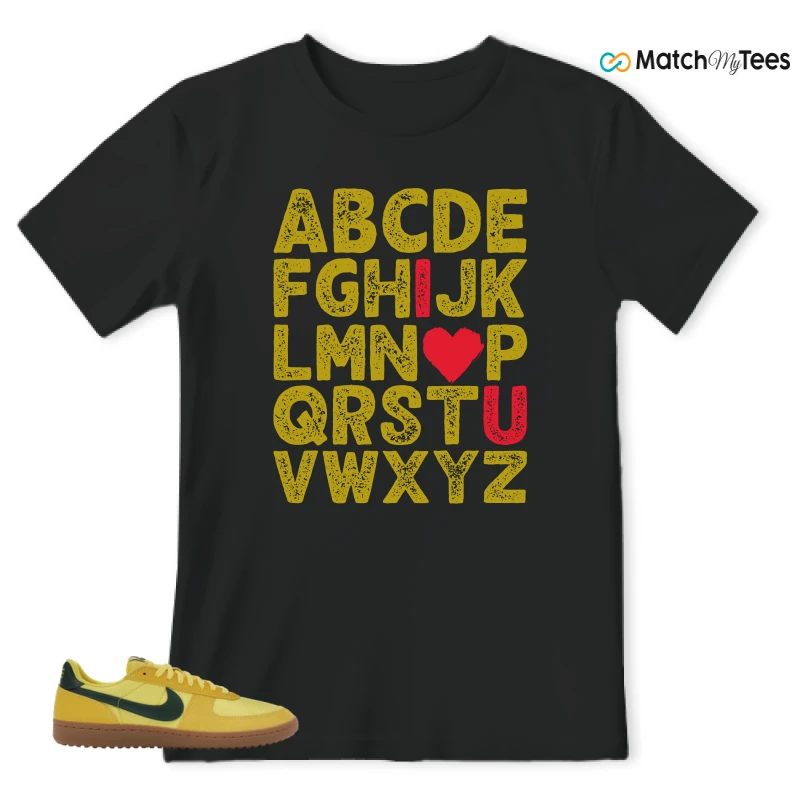 NIKE FIELD GENERAL 82 CHROME YELLOW FIR SNEAKER Matching Tees t-shirt