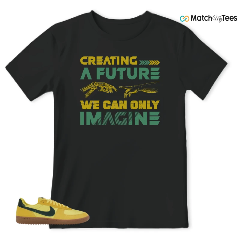 NIKE FIELD GENERAL 82 CHROME YELLOW FIR SNEAKER Matching Tees t-shirt