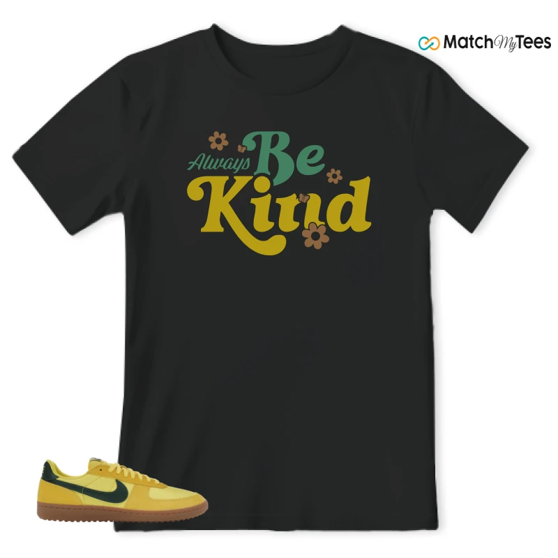 NIKE FIELD GENERAL 82 CHROME YELLOW FIR SNEAKER Matching Tees t-shirt