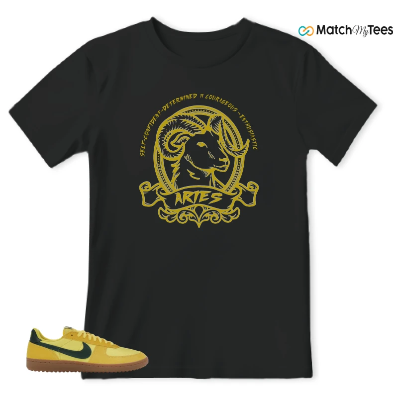 NIKE FIELD GENERAL 82 CHROME YELLOW FIR SNEAKER Matching Tees t-shirt