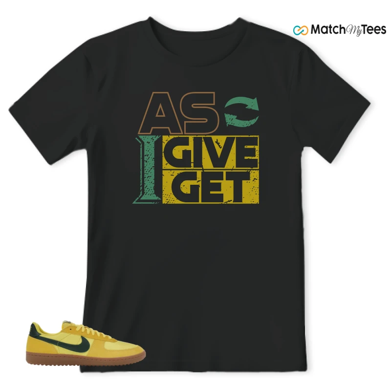 NIKE FIELD GENERAL 82 CHROME YELLOW FIR SNEAKER Matching Tees t-shirt
