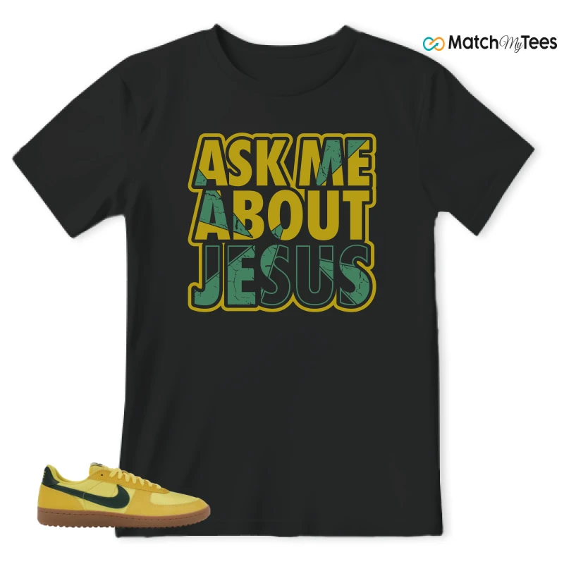 NIKE FIELD GENERAL 82 CHROME YELLOW FIR SNEAKER Matching Tees t-shirt