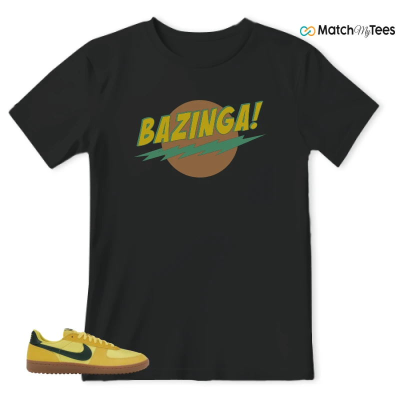 NIKE FIELD GENERAL 82 CHROME YELLOW FIR SNEAKER Matching Tees t-shirt