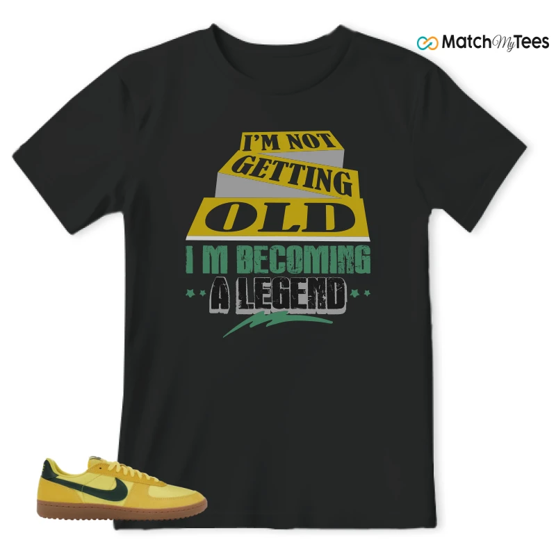 NIKE FIELD GENERAL 82 CHROME YELLOW FIR SNEAKER Matching Tees t-shirt